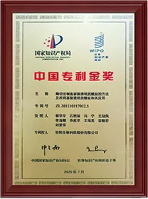 China Patent Gold Award